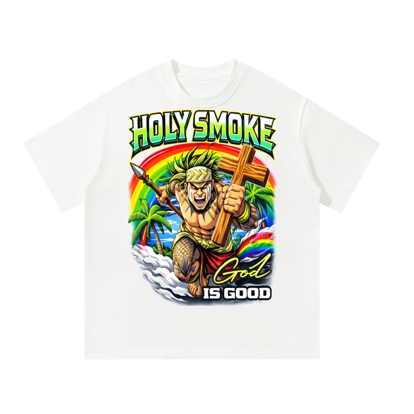 Unisex Oversized “Rainbow Warrior” Tee